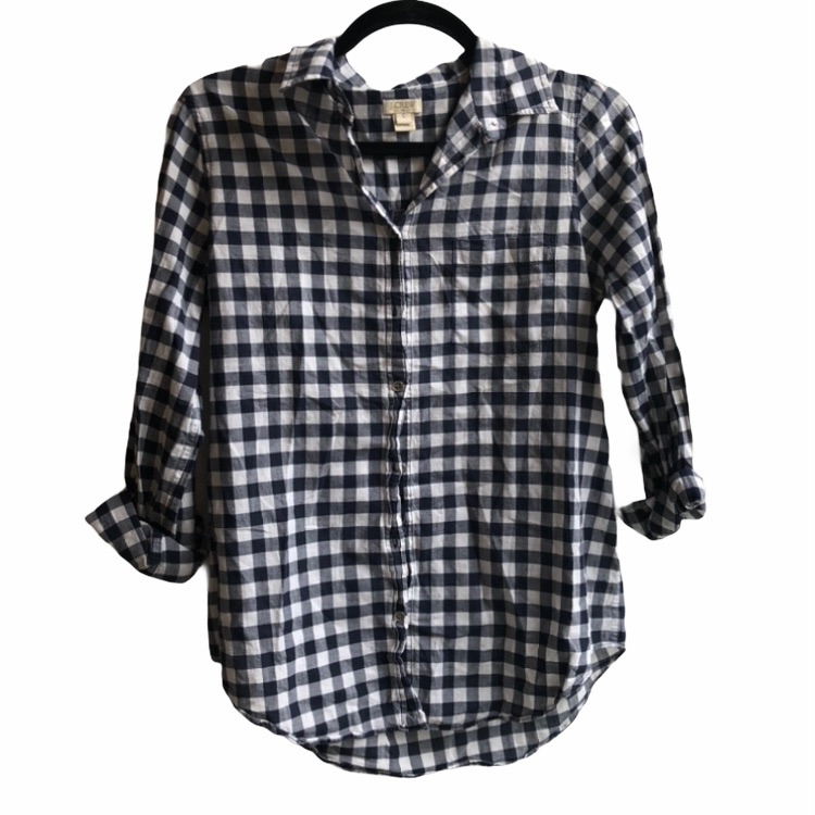 J.Crew Gingham Button Down